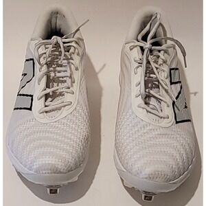 New Balance Mens FuelCell 4040v7 Molded Baseball Metal Cleats White Sz 14US